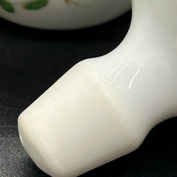 Vintage Hand-Painted Perfume Bottle Japanese Handpainted Floral & Gold Accents - Picture 6 of 16